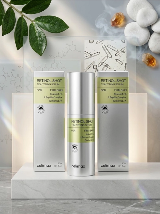 Celimax Retinol Shot tightening serum — yuz va ajinlarga qarshi zardob (30 ml) - 