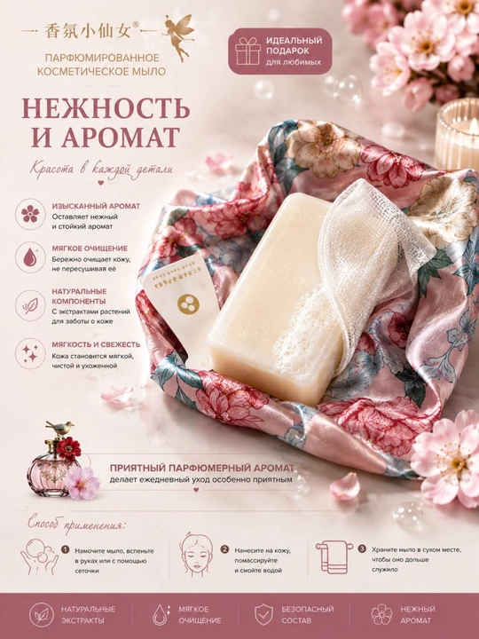 Parfyumlashgan kosmetik sovun - 