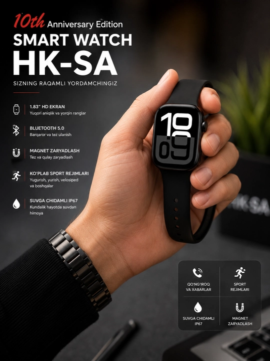 Умные часы HK-SA Smart Watch с функцией звонков