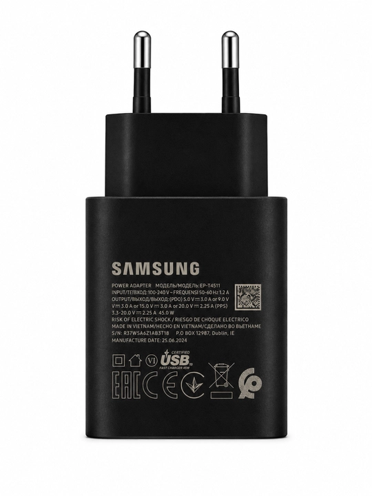 Сетевой адаптер Samsung 45 Вт USB-C (Type-C), EP-T4511