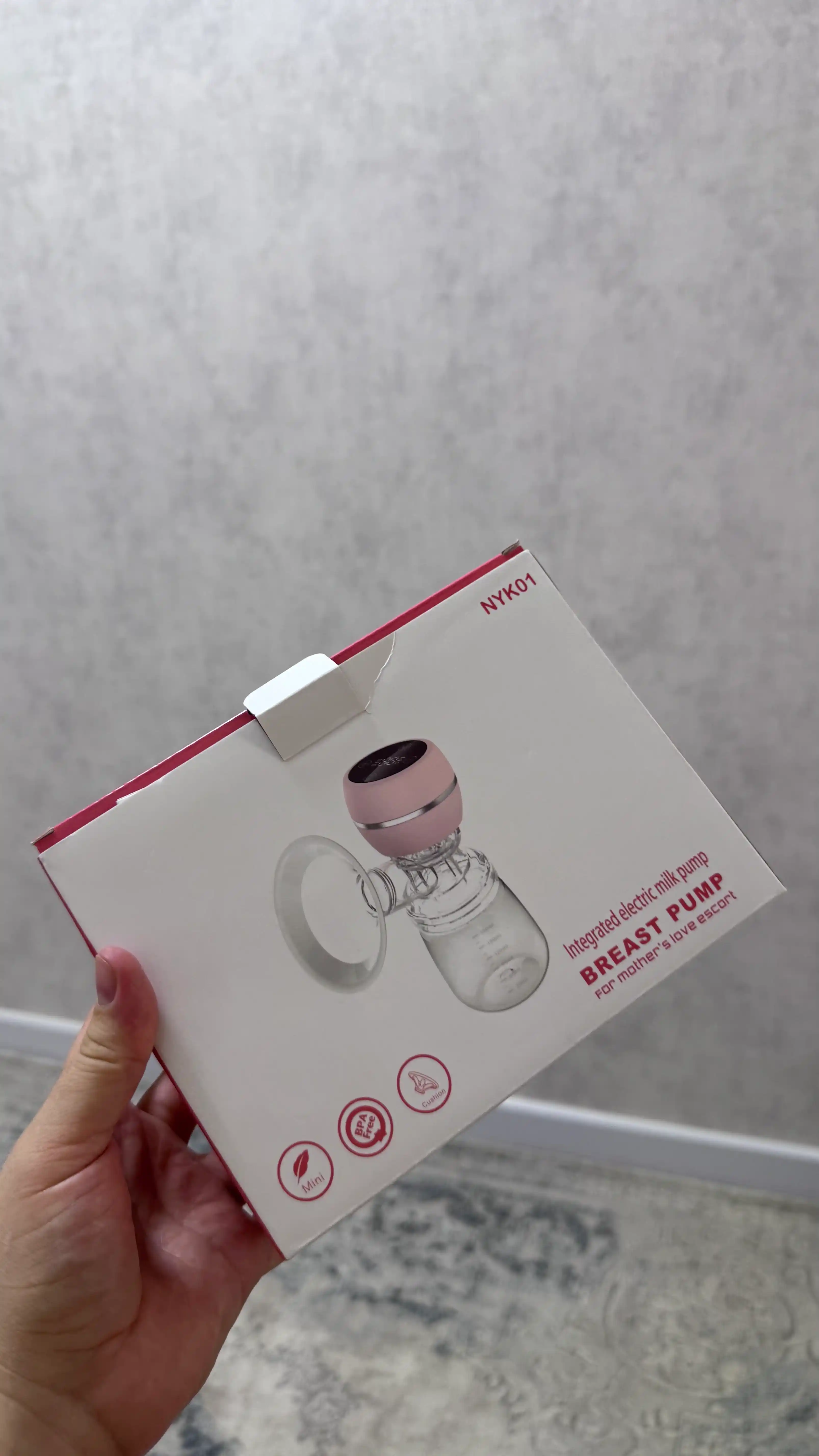 Simsiz elektr sut sog'gich, 3 rejim, 9 daraja, USB Type-C zaryadlash