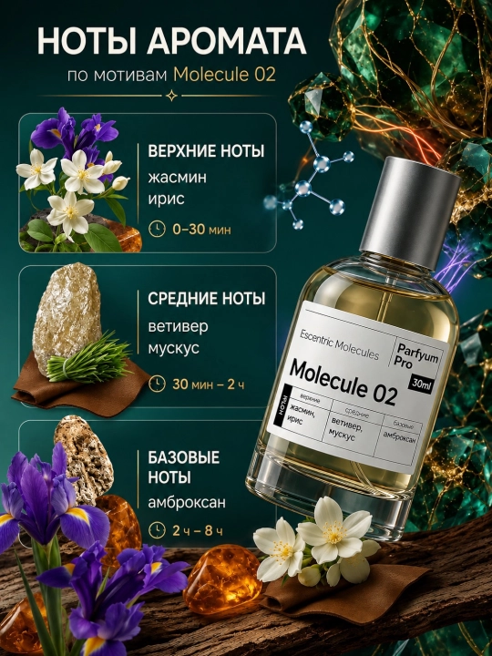 Духи Molecula 020 для мужчин и женщин, Molecula 020 от Parfyum Pro