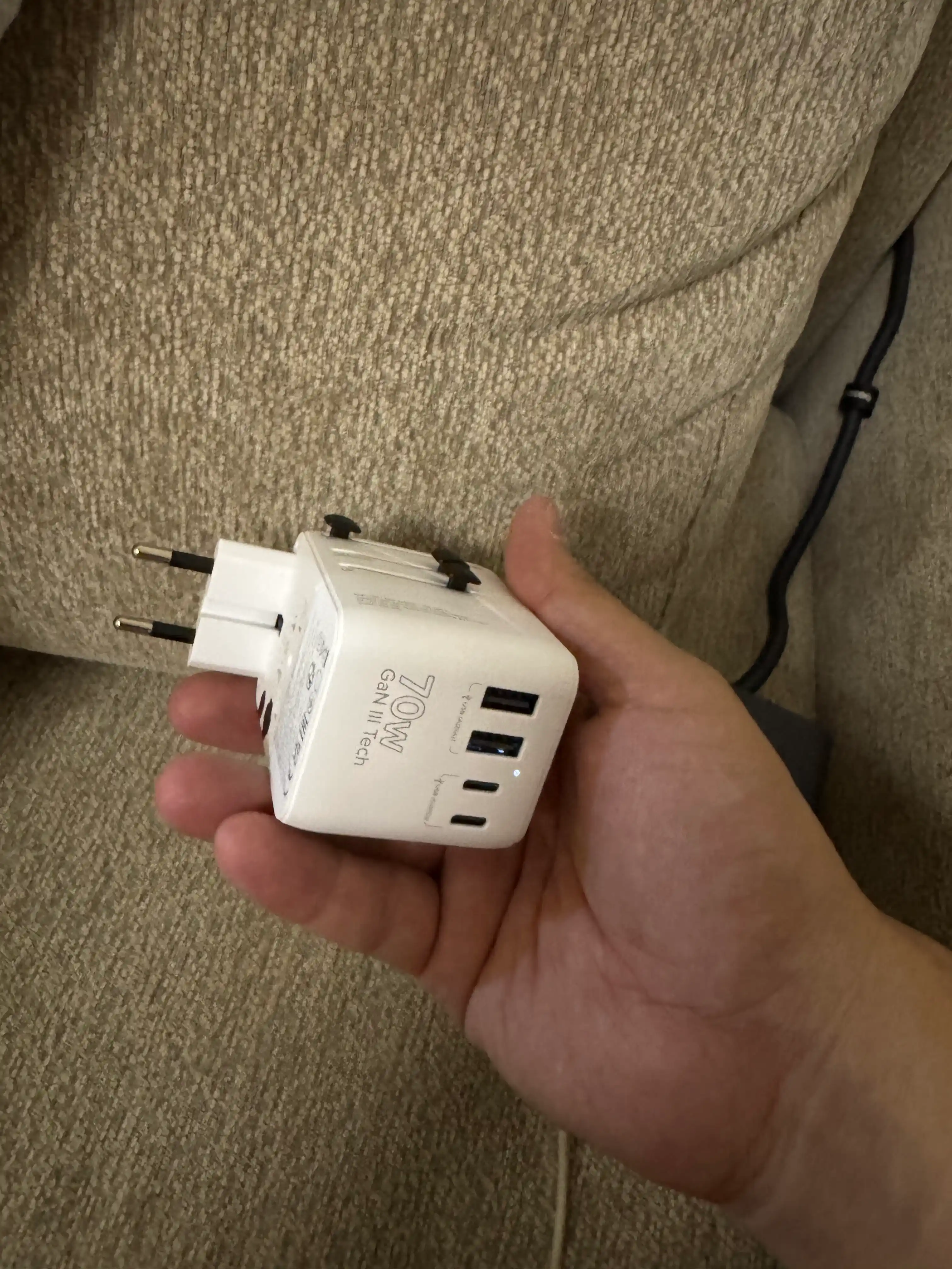 Дорожный адаптер Canyon OnTour, универсальный, с USB Type C, быстрая зарядка