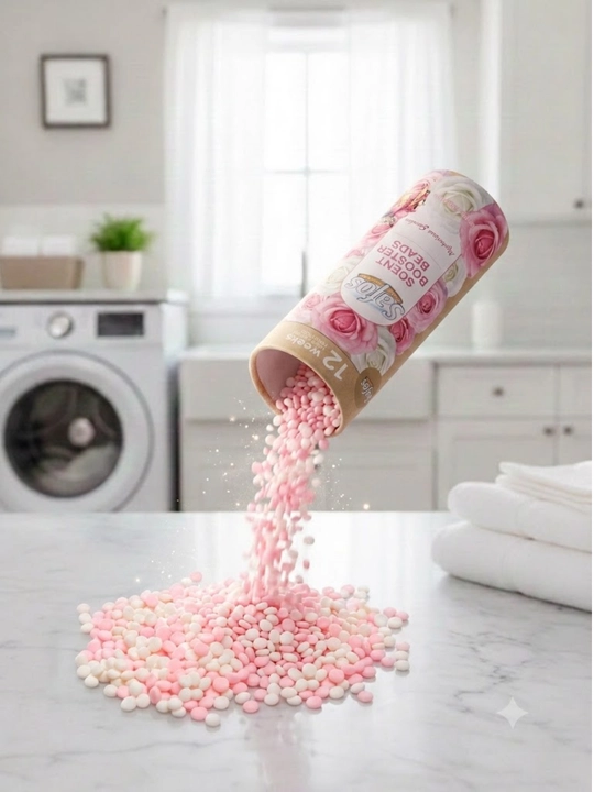 Safos kir yuvish uchun parfum konditsioneri, yuvish granulalari, gullar hidi bilan