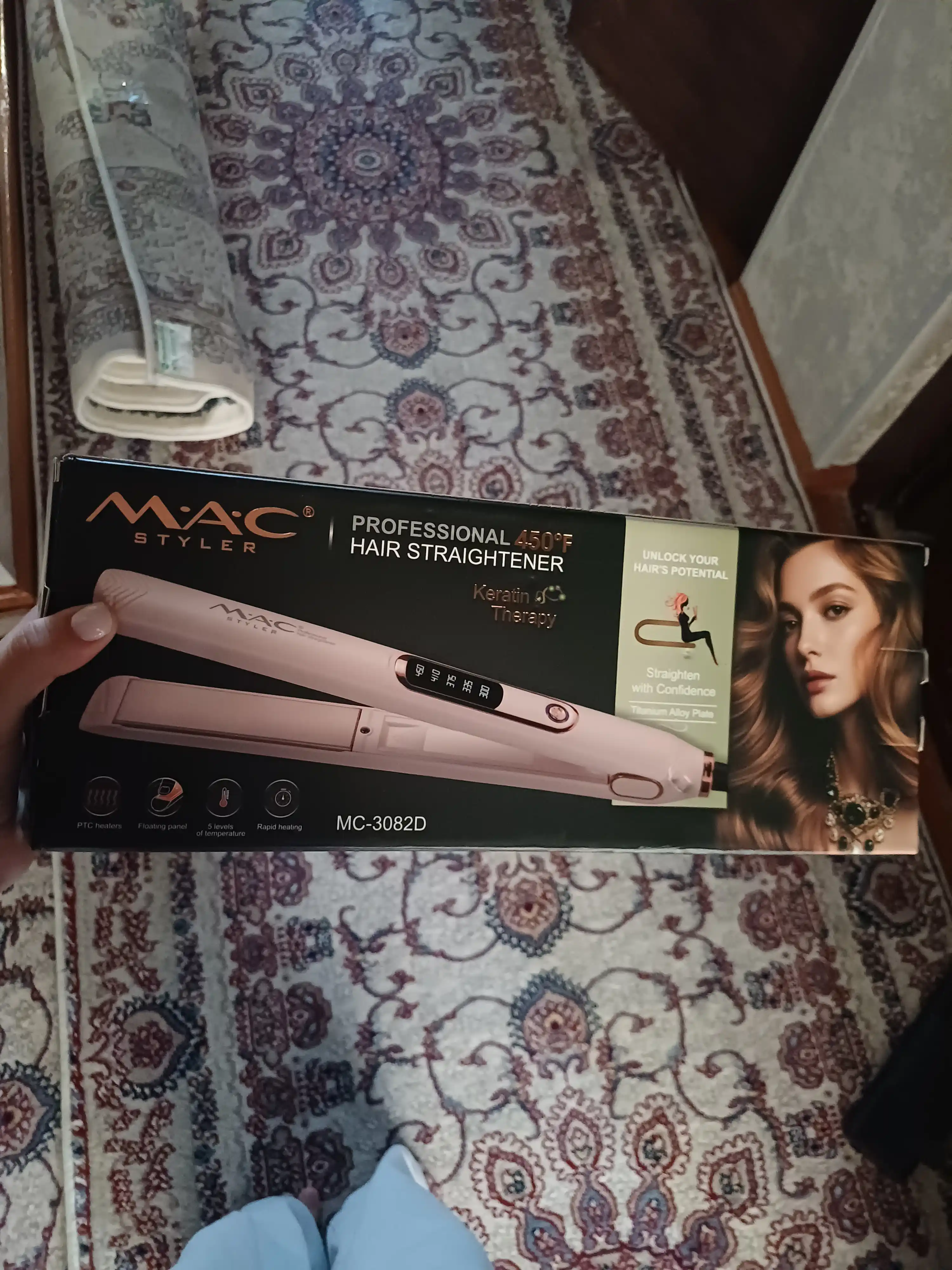 Профессиональный выпрямитель для волос MAC Styler MC-3082 со светодиодным дисплеем