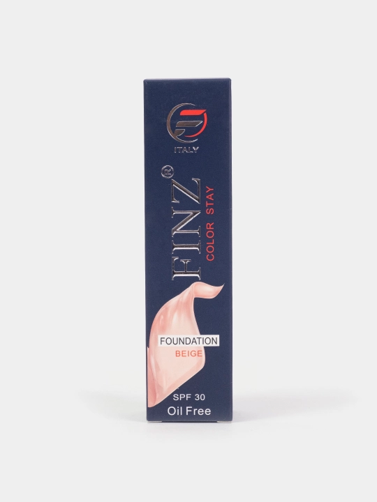 Тональный крем для лица FINZ Color Stay, стойкий, матирующий, SPF 30, оттенок Beige, 30 мл