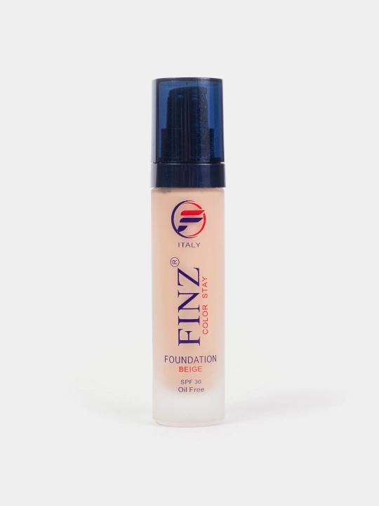 Тональный крем для лица FINZ Color Stay, стойкий, матирующий, SPF 30, оттенок Beige, 30 мл