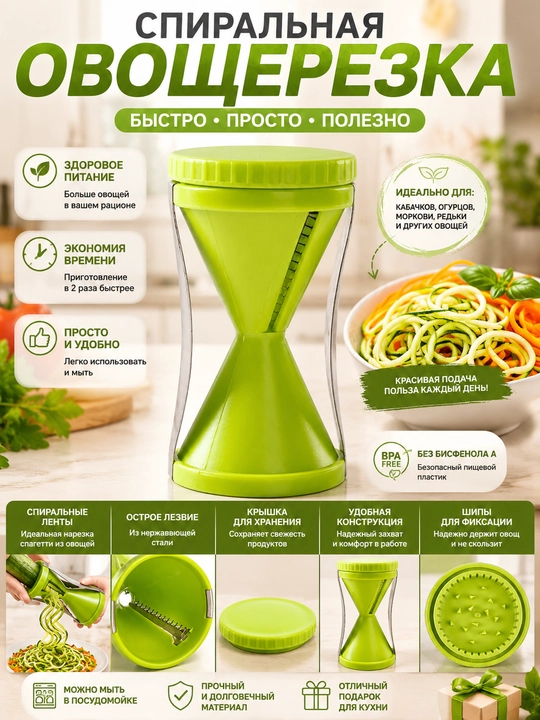 Овощерезка ручная 2 в 1 для кубиков и картофеля фри, измельчитель для овощей и фруктов