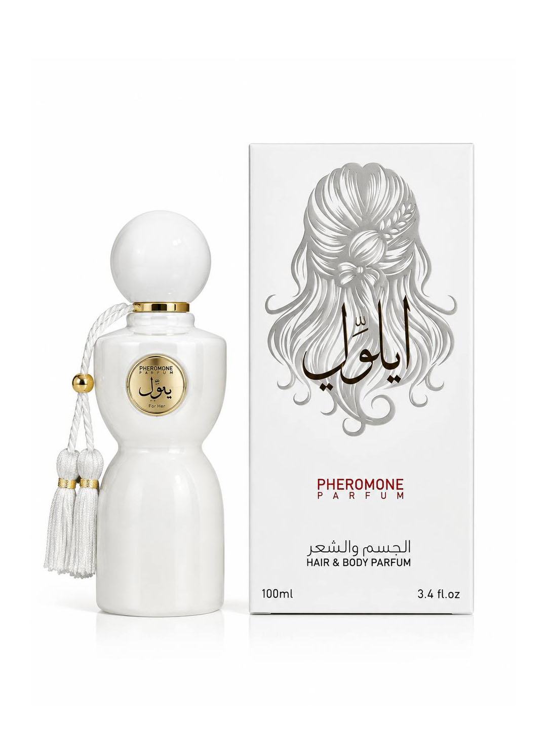 Spirtsiz arab atiri soch va tana uchun parfyum muskusli bardoshli shleyfli atir, 100 ml - 