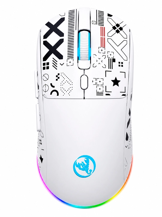 Игровая мышь HXSJ T90, беспроводная, Bluetooth/2.4G/проводная