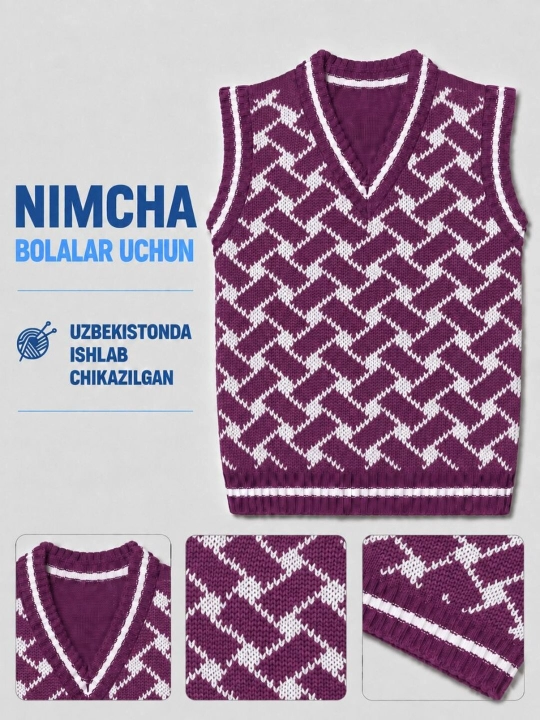 2 yoshli bolalar uchun issiq nimcha - turk ipidan to‘qilgan bolalar kiyimi - 