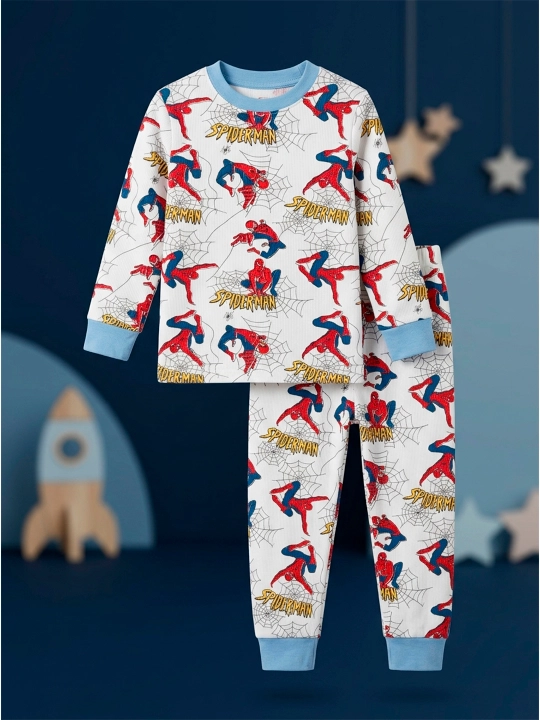Пижама для мальчика, для садика, пижама с тракторами, 2-4-6 лет