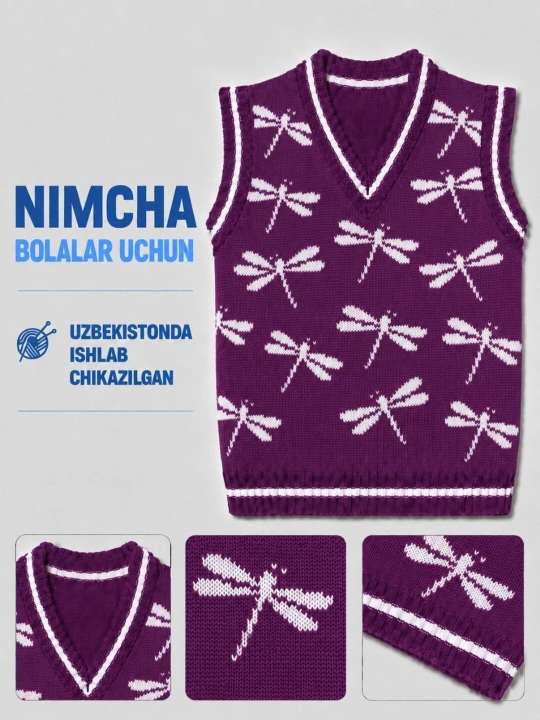 1 yoshli bolalar uchun issiq nimcha — turkiya iplaridan to‘qilgan bolalar kiyimi - 