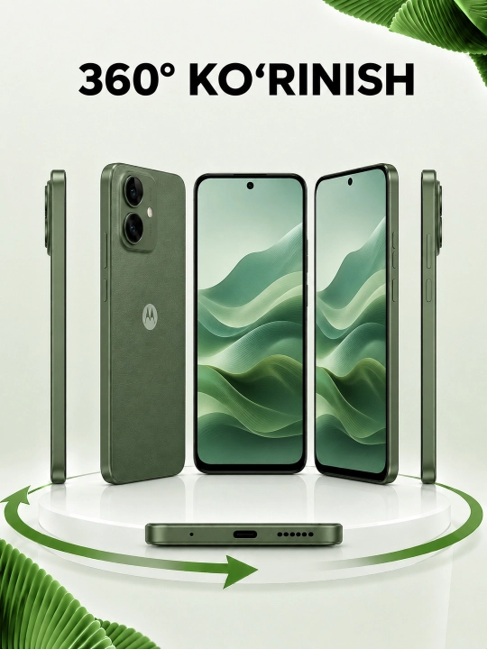 Motorola Moto G56 5G 12/256 ГБ, экран 6,7″ FHD+ 120 Гц, 50 МП, зарегистрирована SIM+eSIM