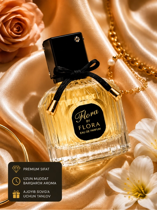 Flora by Flora, Ayollar uchun atir, takrorlanmas nafis gullar ifori, 100ml