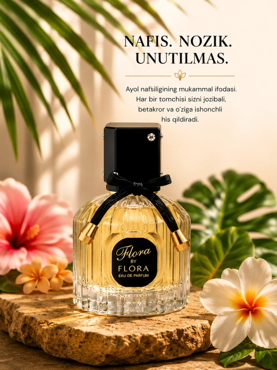Flora by Flora, Ayollar uchun atir, takrorlanmas nafis gullar ifori, 100ml