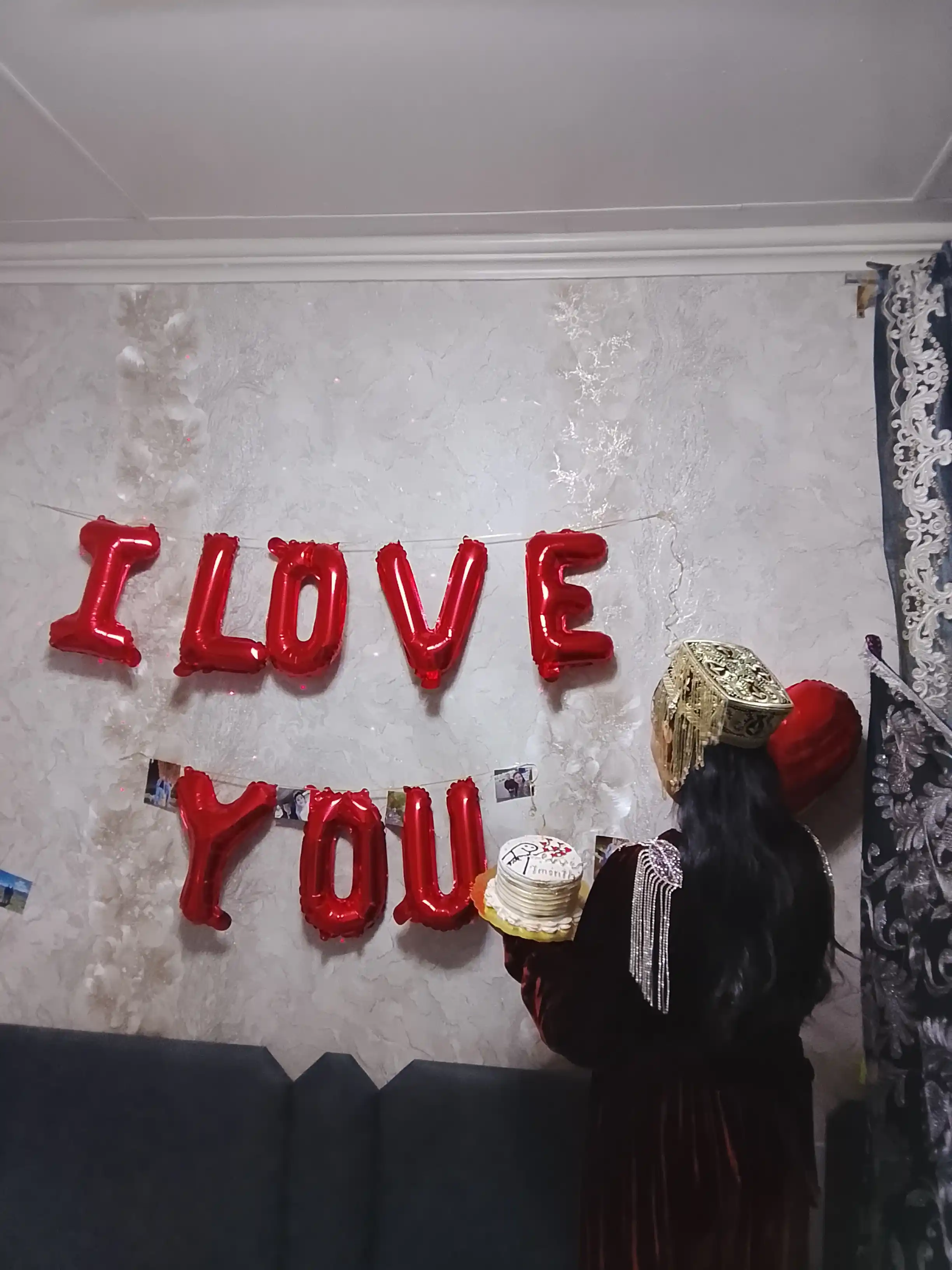 Воздушный шар с надписью "I Love You"