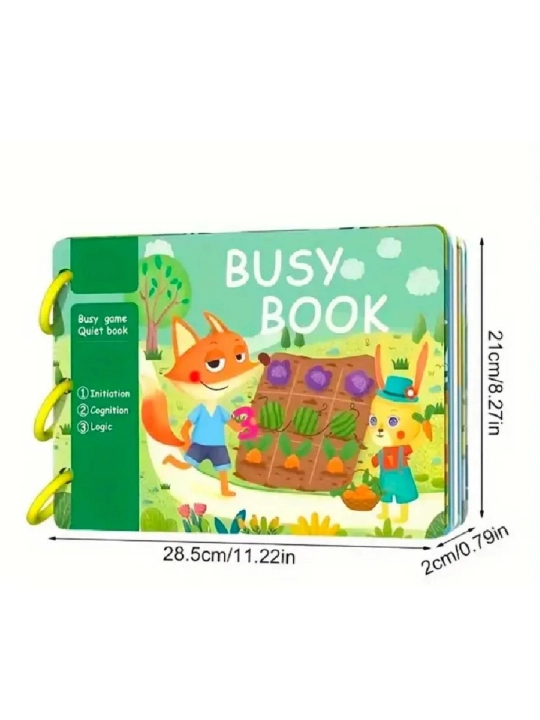 Usborne Busy Book, бизиборд-книжка из фетра — тактильная развивающая книга для малышей