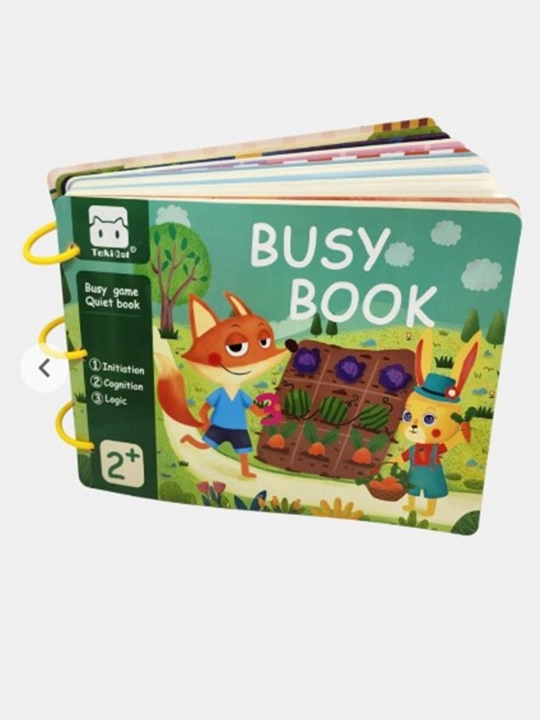 Usborne Busy Book, бизиборд-книжка из фетра — тактильная развивающая книга для малышей