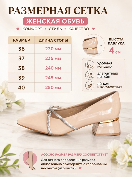 Ayollar oyoq kiyimi, Ayollar poshnali tuflisi, bayramona tufli, kunlik tufli
