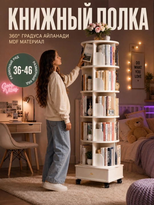 Многоярусные книжные полки для дома, спальни, кабинета и гостиной