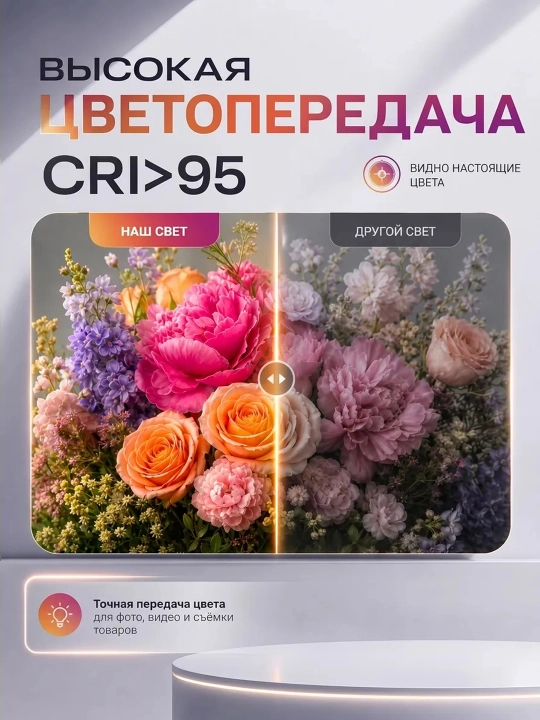 RGB видеосвет LED портативный свет для блогеров  съемки фото, видео, камера, телефон, свет
