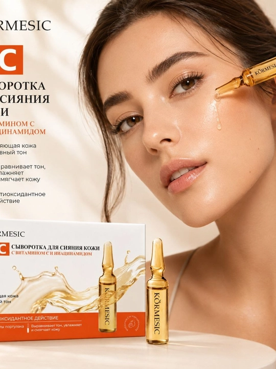 Сыворотка для сияния кожи  с витамином C и ниацинамидом, в ампулах