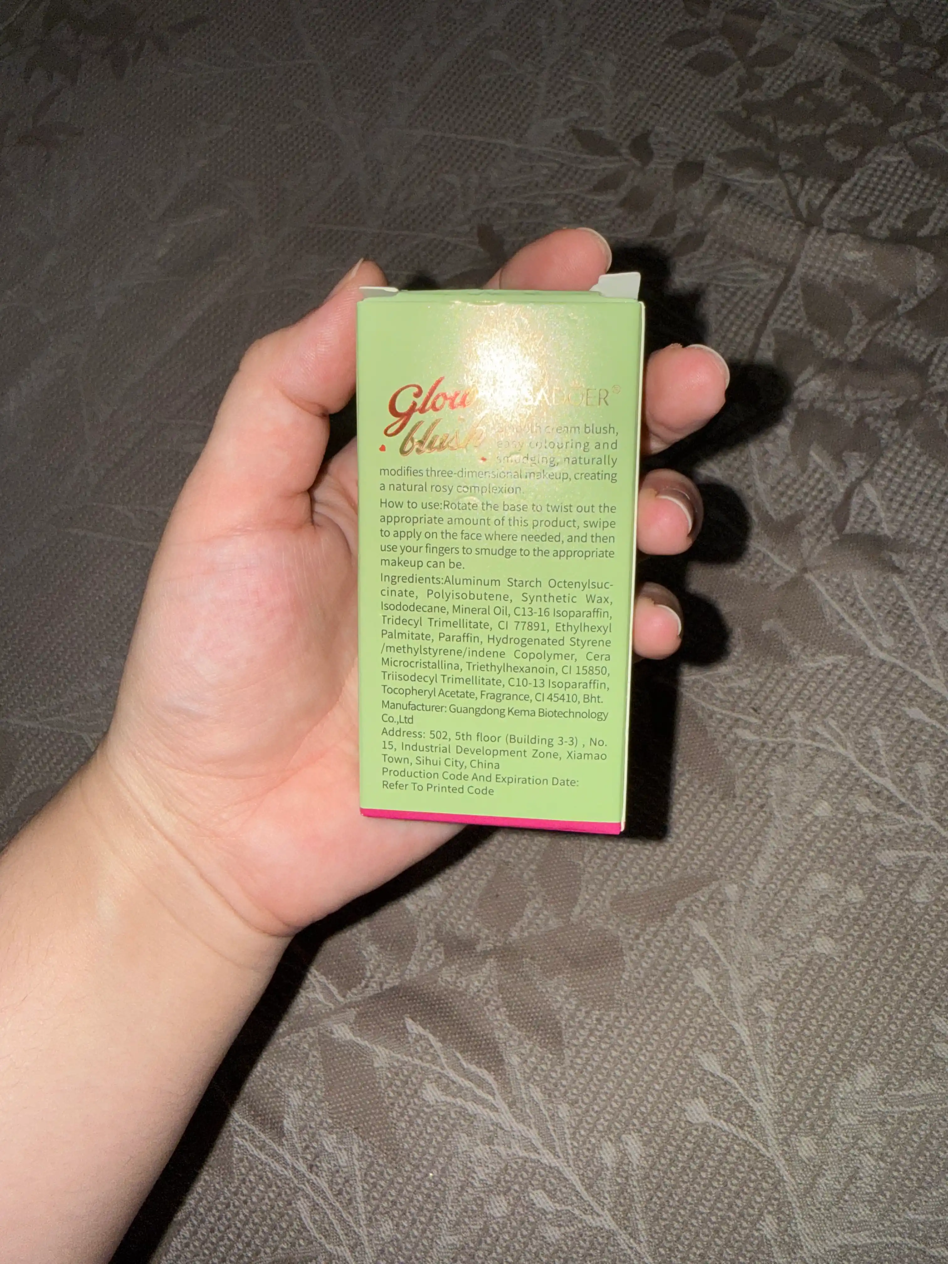Кремовый стик SADOER румяна, тени и помада, 3 в 1, 20 гр