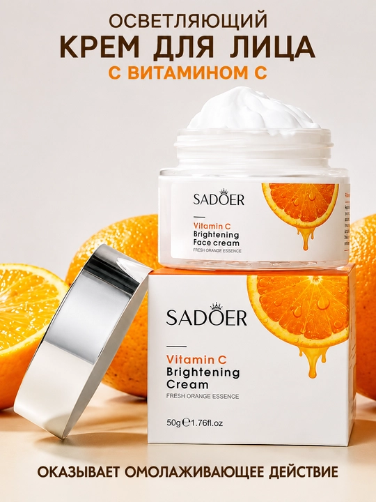 SADOER Vitamin C Brightening Face Cream — крем для лица с витамином C