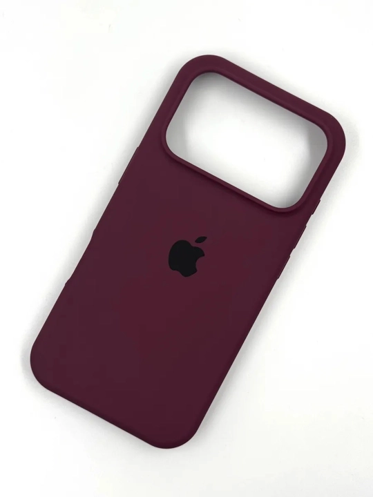 IPhone X, XS dan 17 Pro Max gacha logotipi tushirilgan silikon g‘ilof, 1.5 mm bortik
