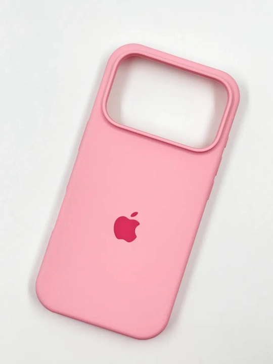 IPhone X, XS dan 17 Pro Max gacha logotipi tushirilgan silikon g‘ilof, 1.5 mm bortik