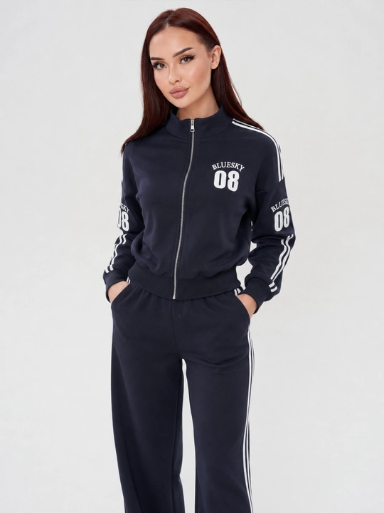 Ayollar sport kostyumi dvoyka, 2 qismli, kuzgi, zamonaviy, qulay va kundalik kiyim 48-50