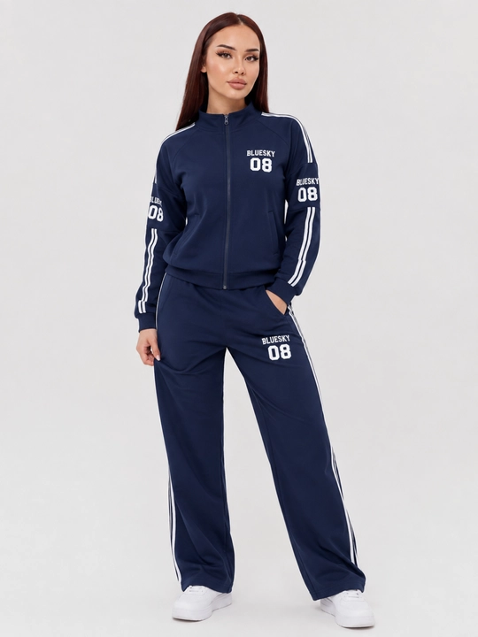 Ayollar sport kostyumi dvoyka, 2 qismli, kuzgi, zamonaviy, qulay va kundalik kiyim 48-50