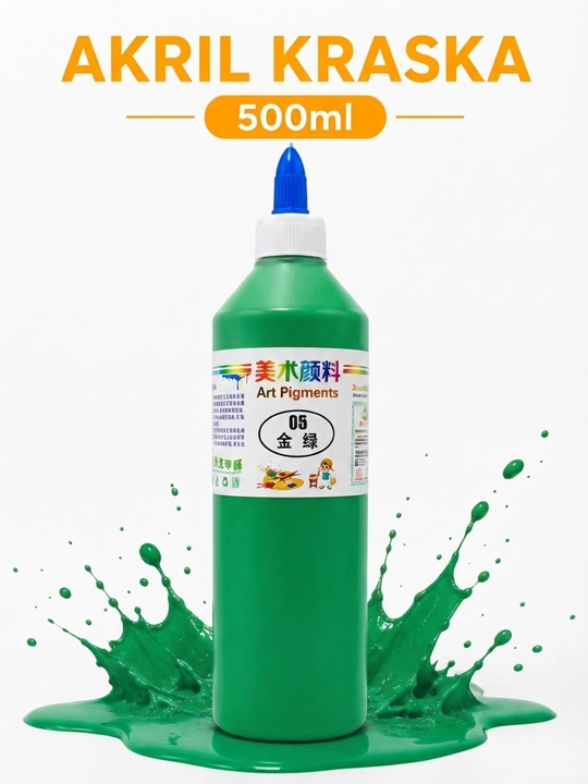 Akril bo'yoq 500 ml, rassomchilik va ijod uchun, universal - 