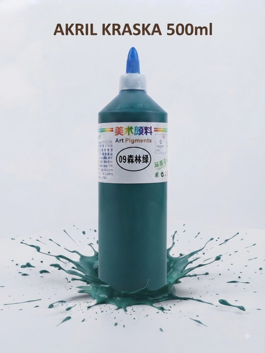 Akril bo'yoq 500 ml, rassomchilik va ijod uchun, universal - 