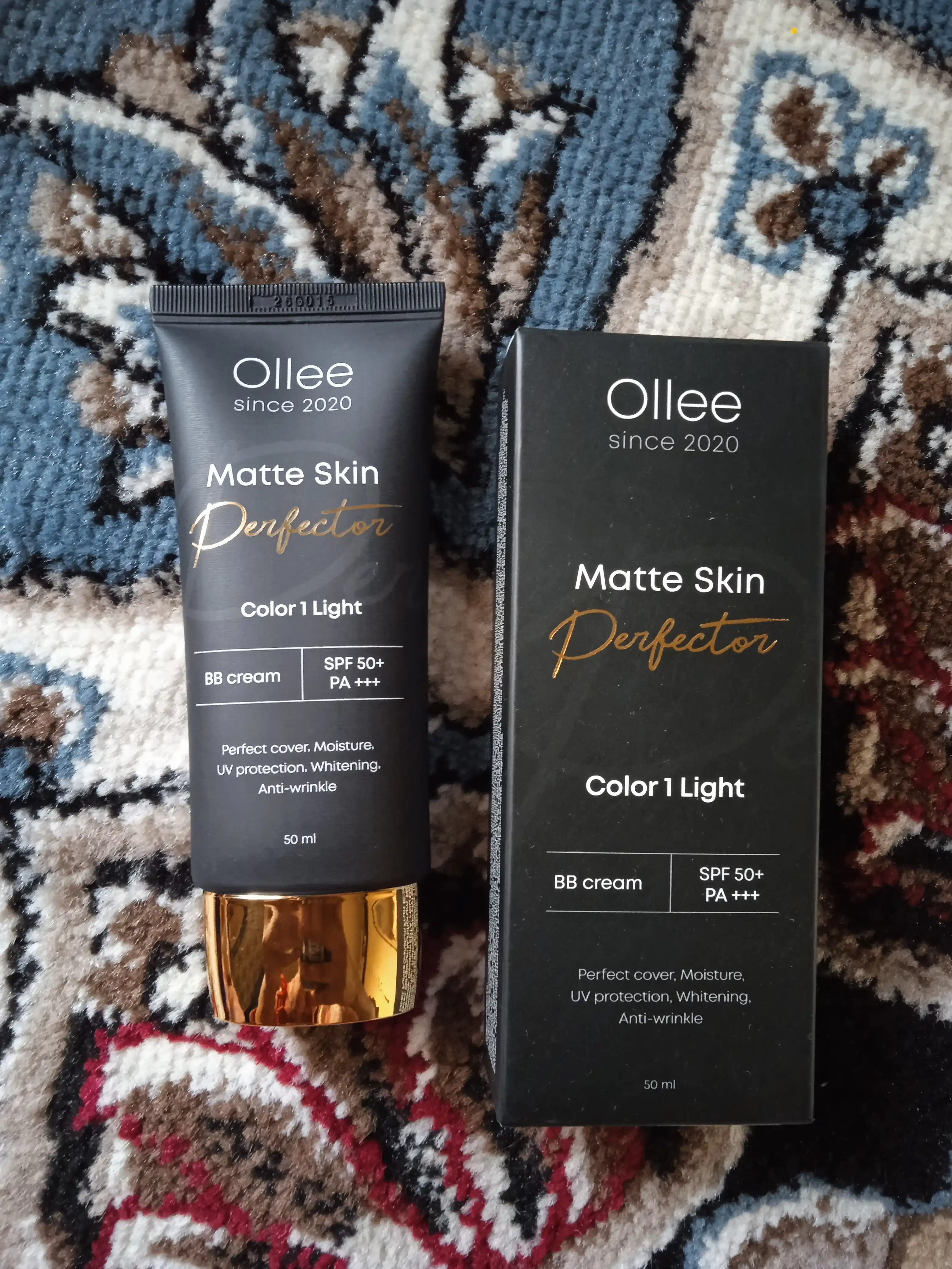 Крем BB для лица OLLEE Matte Skin Perfector матирующий SPF50+ для ровного тона, 50 мл