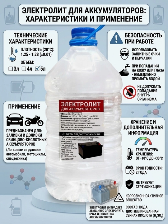 Электролит для аккумуляторов