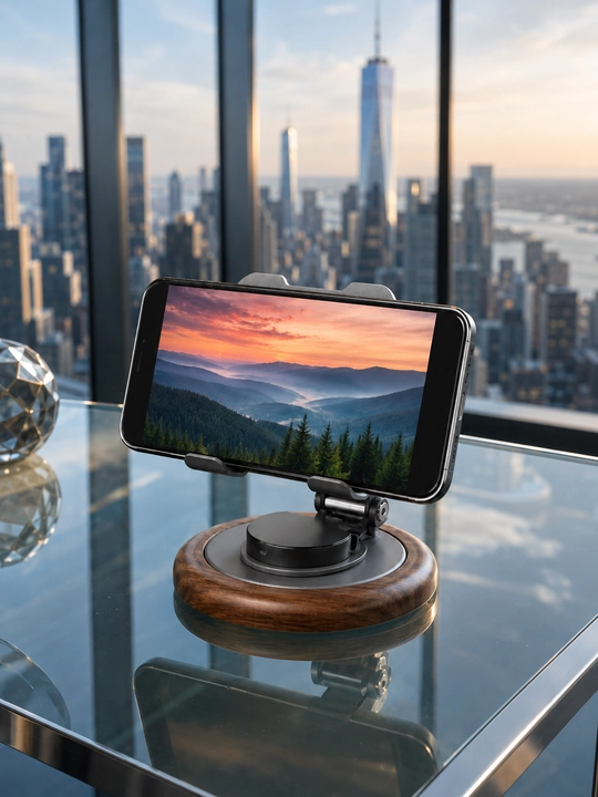 Настольная подставка для телефона, поворотная на 360°, с регулировкой угла