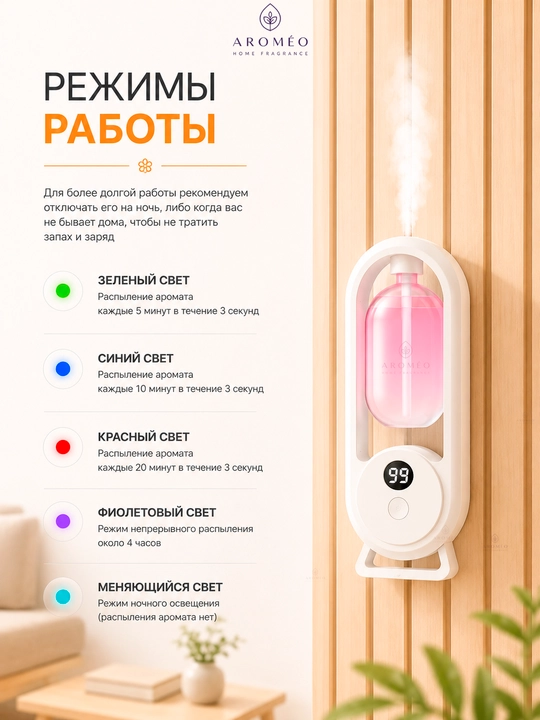 Uy uchun avtomatik havo tozalagich, aromatizator va 1 ta shisha sovg‘a sifatida
