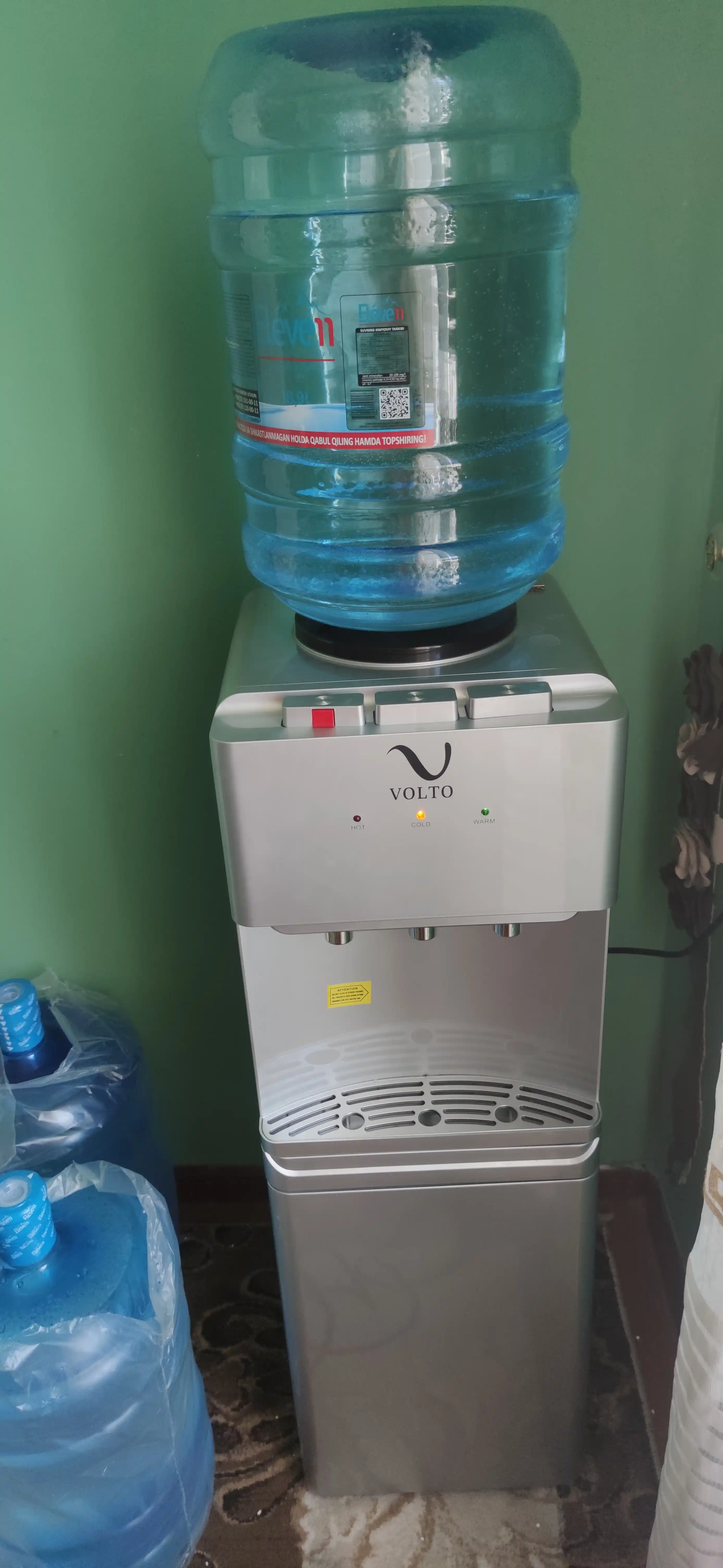 Кулер для воды Volto, 3 режима, верхняя загрузка, снизу шкафчик