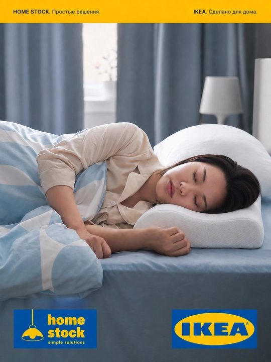 Ortopedik yostiq IKEA, 33×50 sm