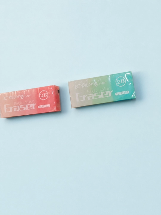 Набор ластиков Yalong ERASER (2+1 в подарок), мягкая стёрка для школы