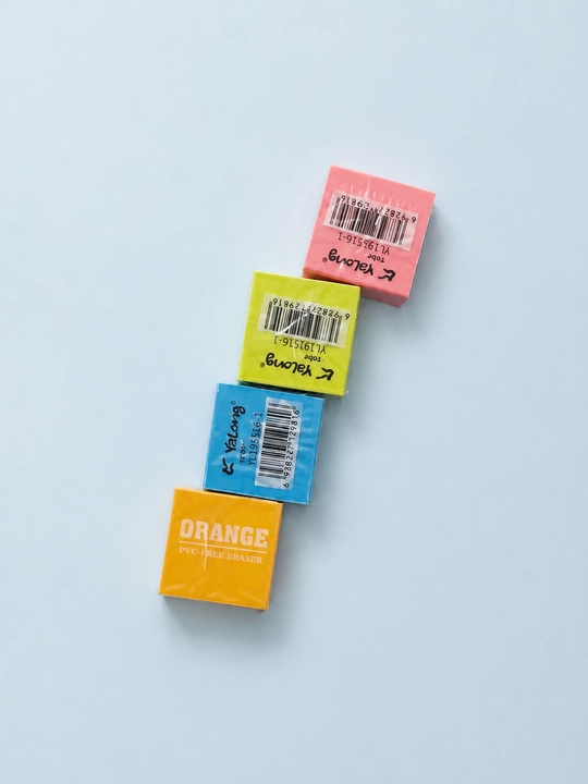 Набор ластиков Yalong ERASER (2+1 в подарок), мягкая стёрка для школы