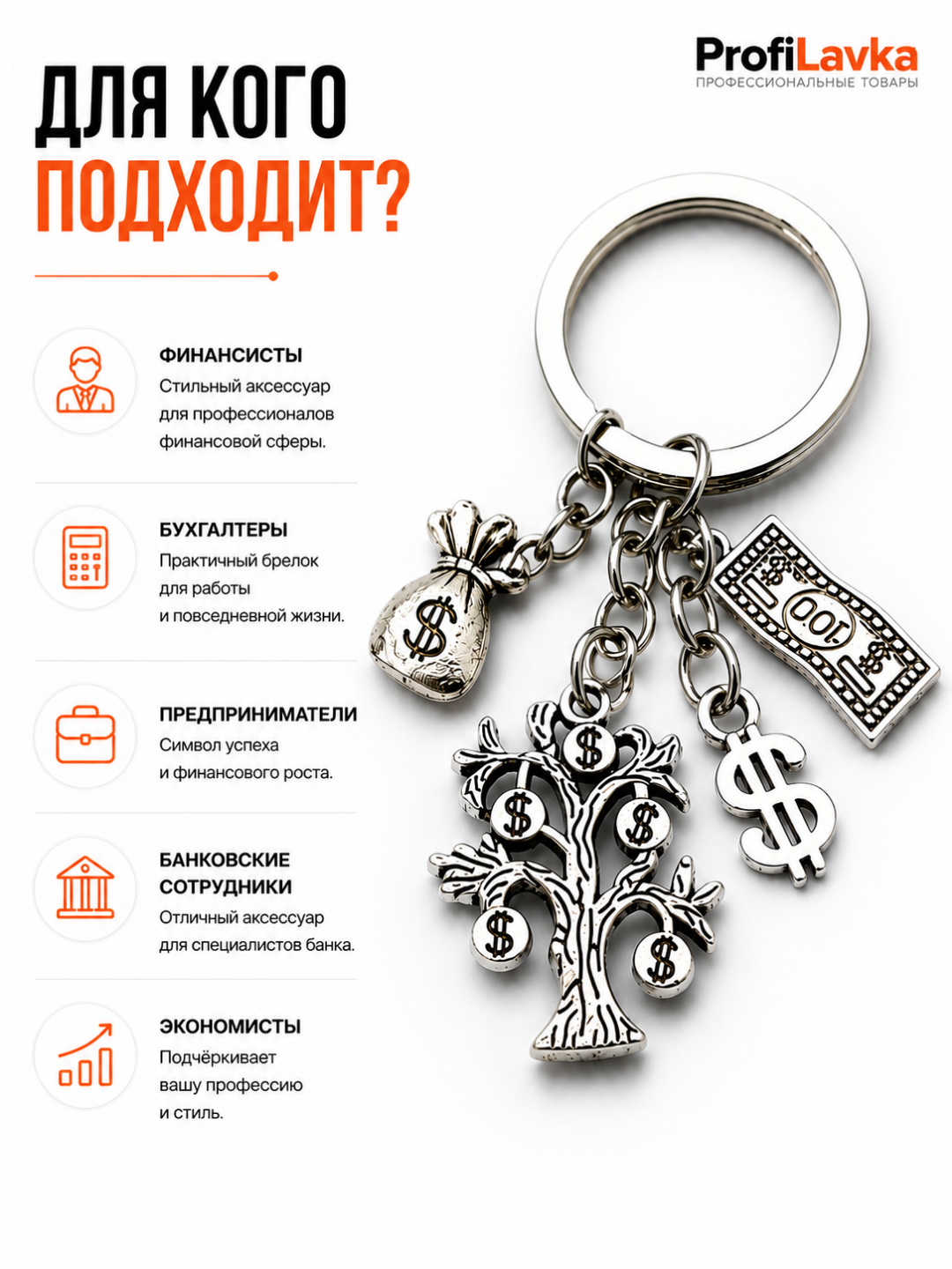 Брелок на удачу, деньги, доллар, подарок талисман для успеха и богатства