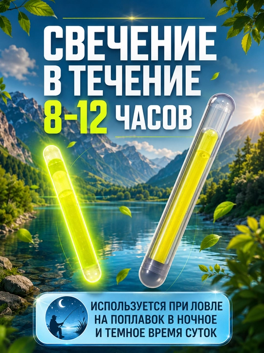Светлячки для ночной рыбалки