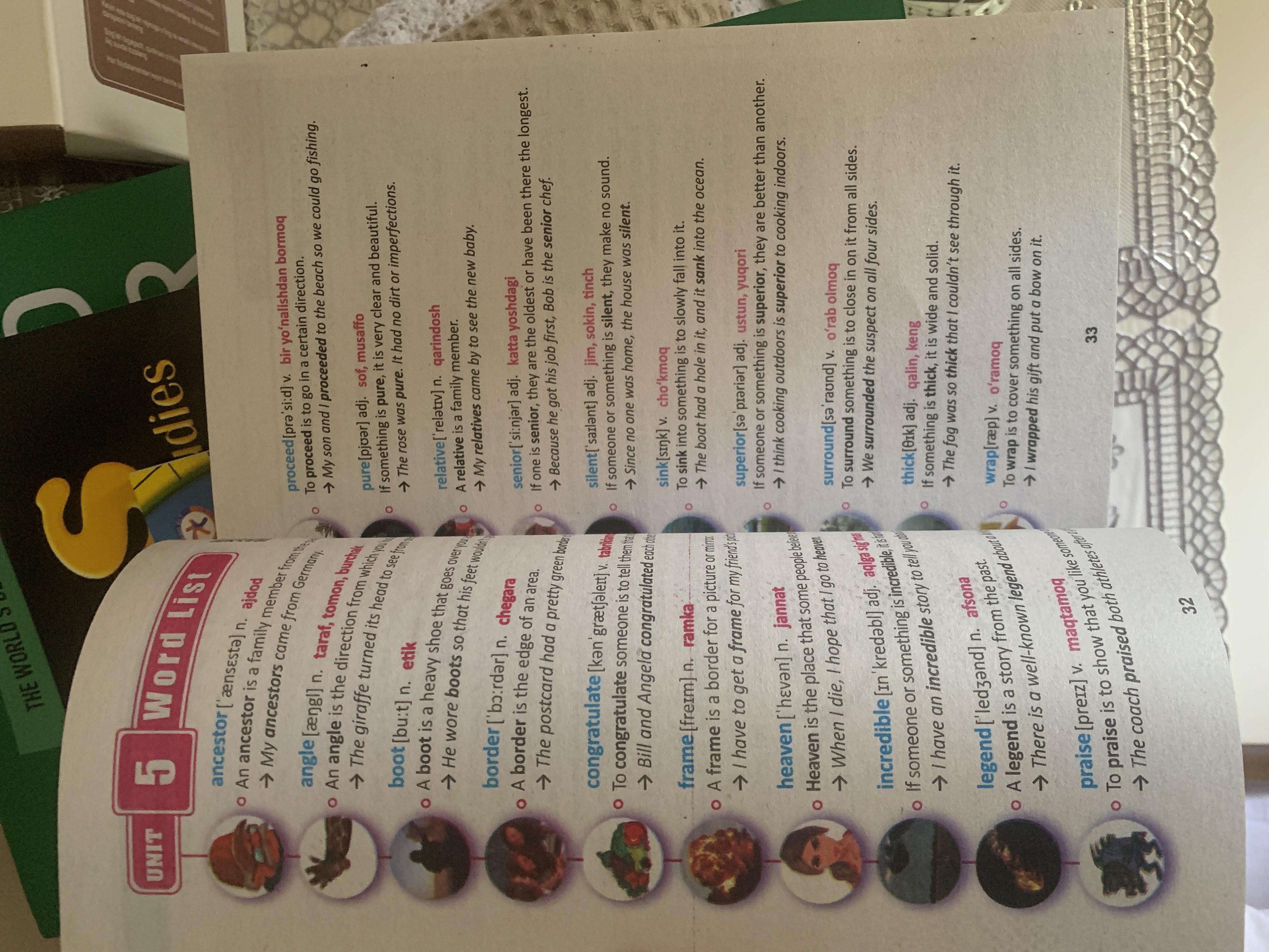 4000 essential english words 1, 2, 3, 4, 5, 6, Uzbek translations