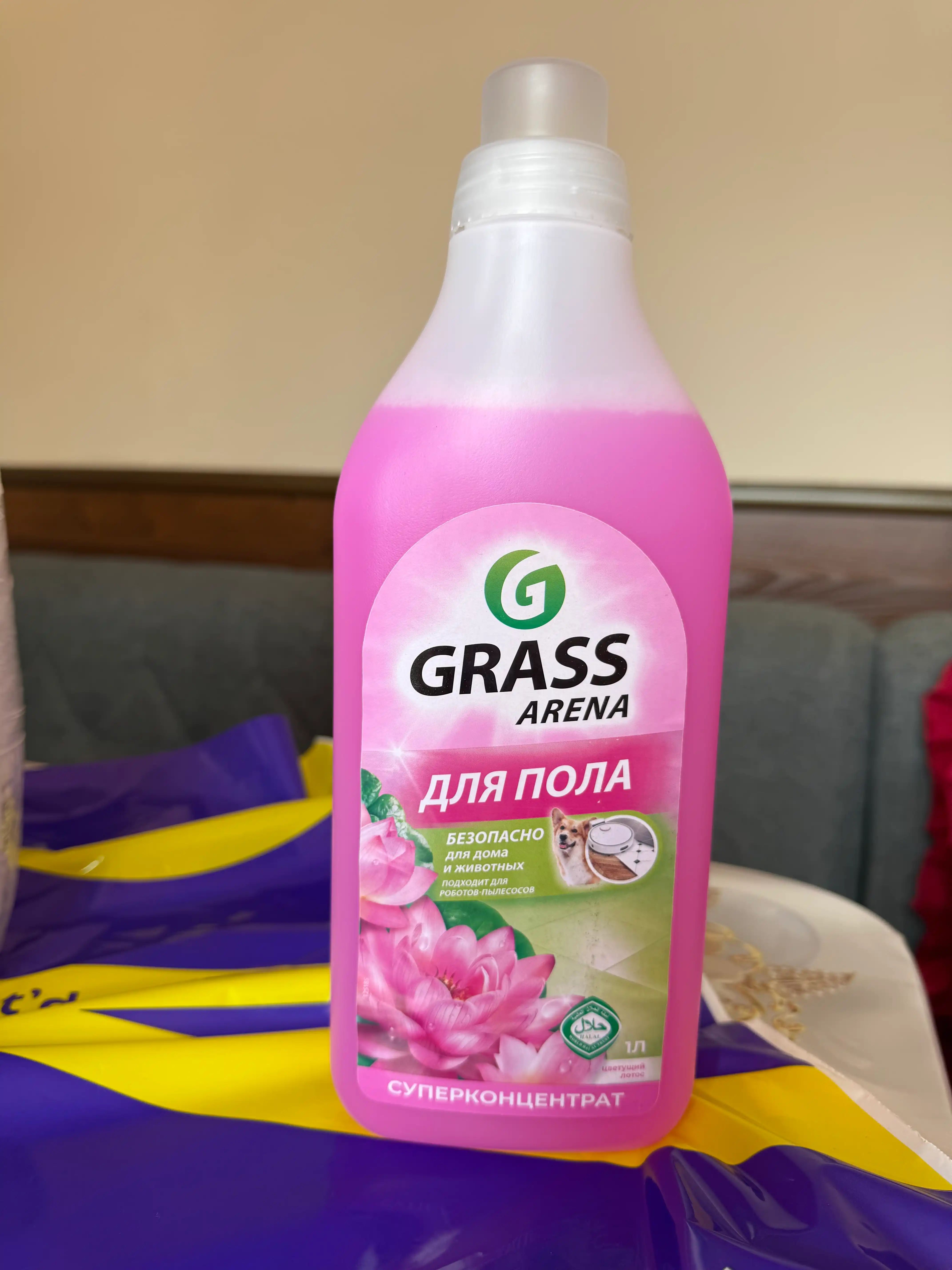 Средство для мытья пола Grass Arena, Цветущий Лотос, 1 л