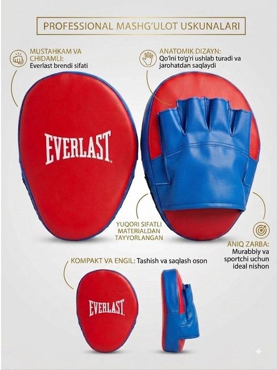 Boks lapasi Everlast, professional mashg'ulotlar uchun - 