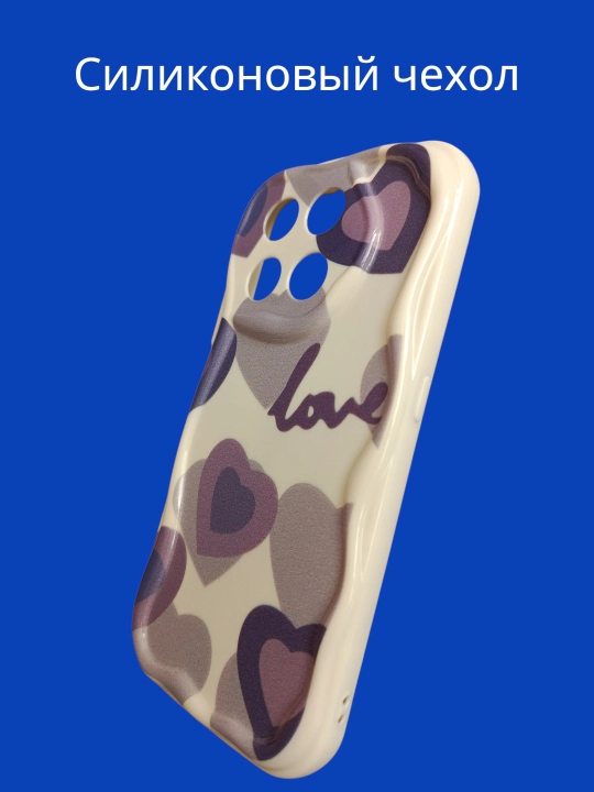 Honor X 7D smartfoni uchun g‘iloflar, gulli dizayn, romantik uslub, atirgullar bilan