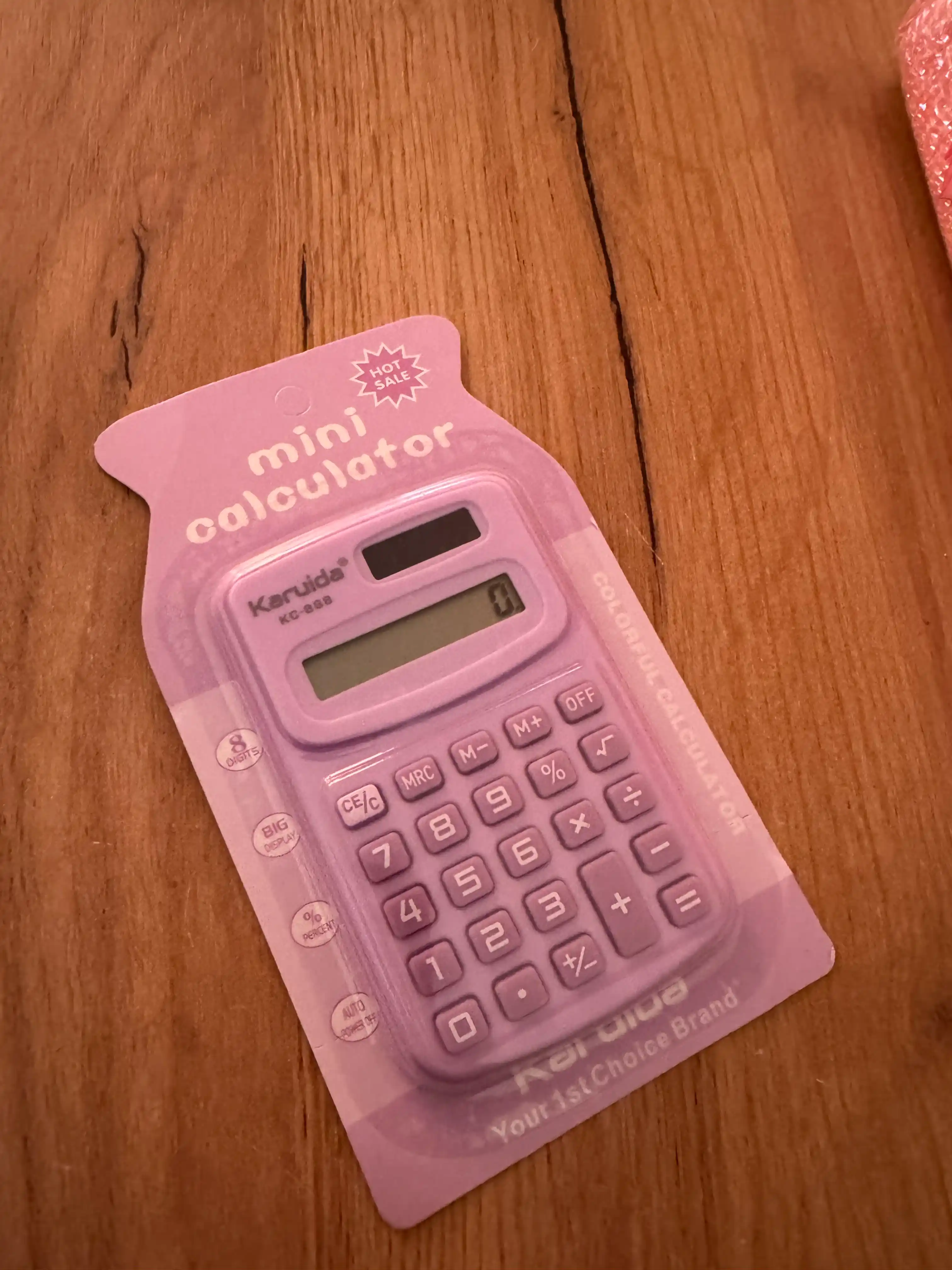 Cho'ntak elektron kalkulyatori, maktab uchun ixcham kalkulyator, o'qish, ofis va uy uchun